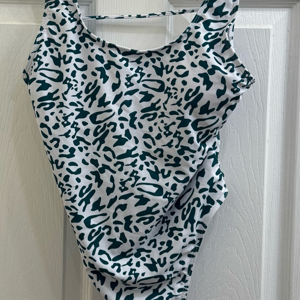 Leopard Print One-Piece Swimsuit